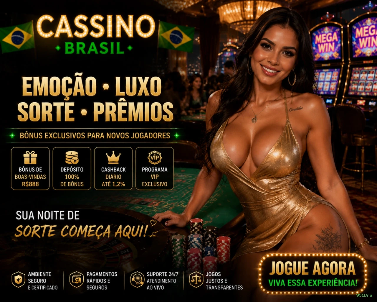 Cassino 951Bra - mesas ao vivo e jogos